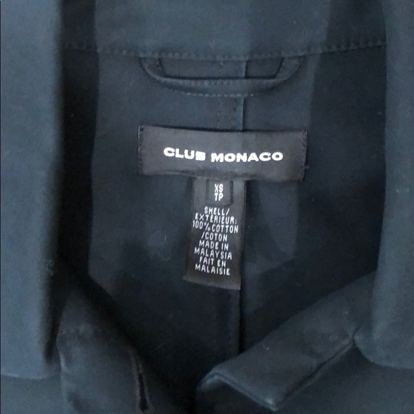 Black knee length trench coat - Picture 2 of 3